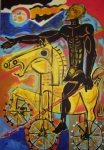 Cavaliere: dipinto dell’artista Antonio Giovanni Mellone 