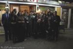 I soci delle Delegazioni Epulae di Bracciano impegnati col metodo Sabrage in occasione del secondo compleanno di Epulae a Venezia