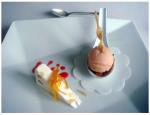 Cassata semifredda , tartare di frutta e sorbetto al pompelmo rosa: del Ristorante Il Cascinale Nuovo  Isola D’Asti (AT)  Chef Walter Ferretto 
