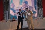 Il giornalista enogastronomo Angelo Concas con il giornalista enogastronomo Marco Sabelllico del Gambero Rosso, conduttore ad Inycon dei tre Wine Tasting "bere bene low cost"