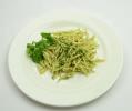  	 trattoria Berica- pasta di semola al pesto di ranpunsolo 