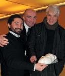 (Nella foto: Nicola Acunzo, Donato Ciociola e il noto attore e regista Michele Placido) 
