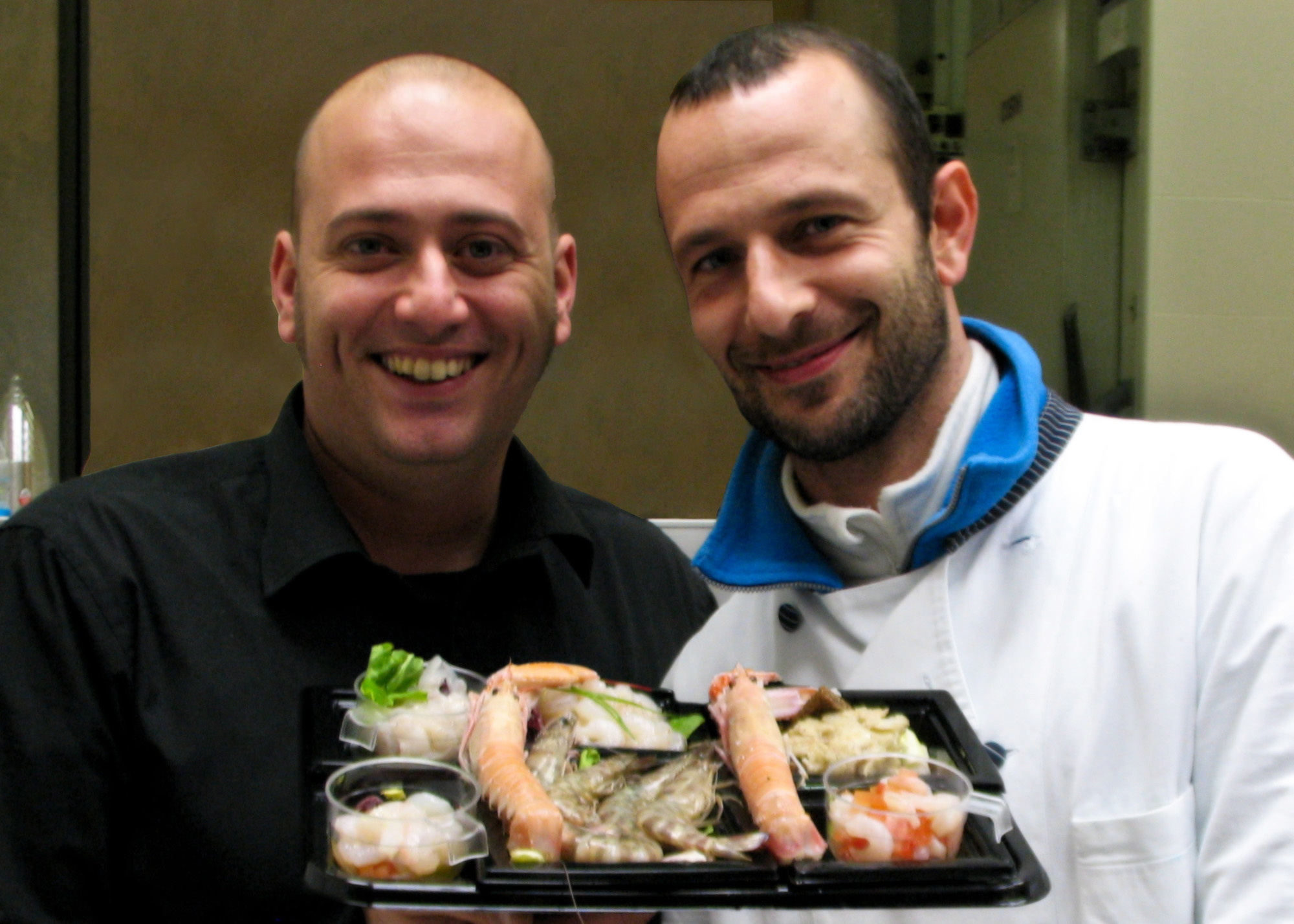 Lo chef Daniele Simonetti e Maurizio Fini.